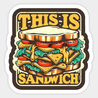 This is sandwich Sticker